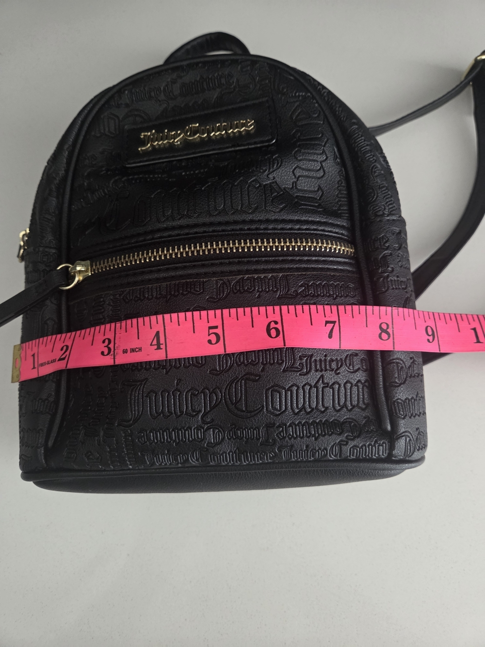 Juicy Couture Black Embossed Mini Backpack - Picture 11 of 11